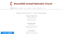 Desktop Screenshot of bloomfieldunitedmethodist.org