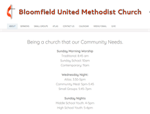 Tablet Screenshot of bloomfieldunitedmethodist.org